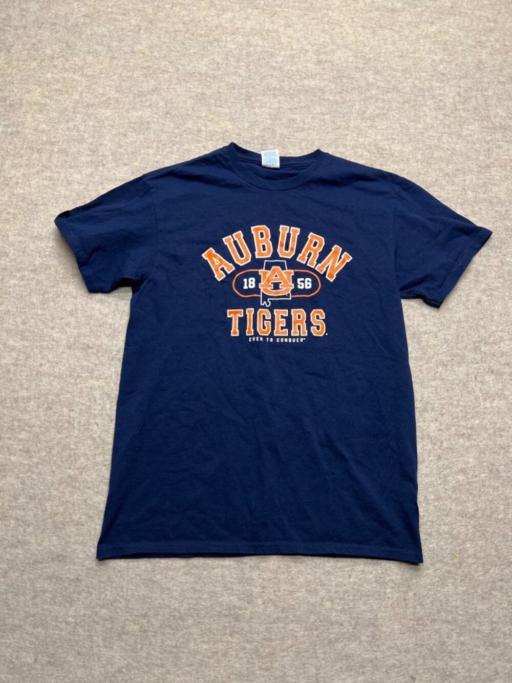 Auburn Tigers 1856 Ever to Conquer Crewneck Short Sleeve T-Shirt University Med - Picture 2 of 6
